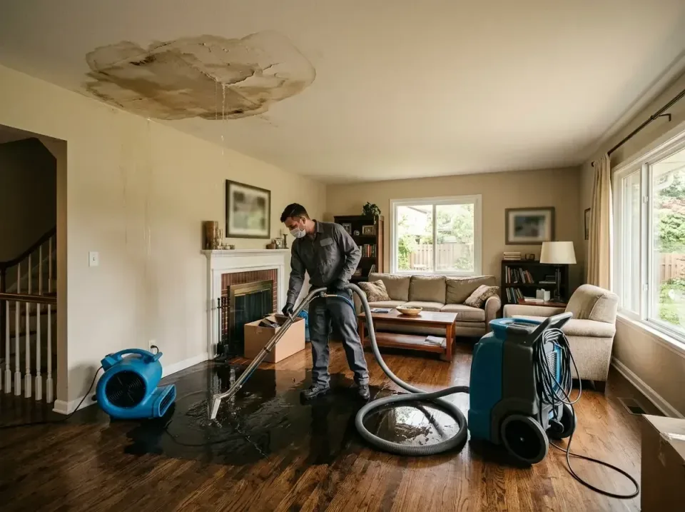 attic-pipe-burst-ceiling-drip-008 — frequently asked questions, Water Damage Restoration & Carpet Care in Neshanic Station,…